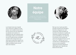 Maquette De Site Web Pour Notre Équipe De Fleurs