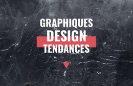 Tendances Du Graphisme : Modèle D'Amorçage D'Une Page