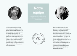 Notre Équipe De Fleurs - Page De Destination Professionnelle