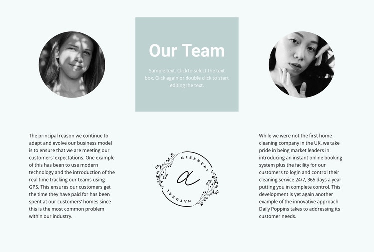 Our flowers team Homepage Design