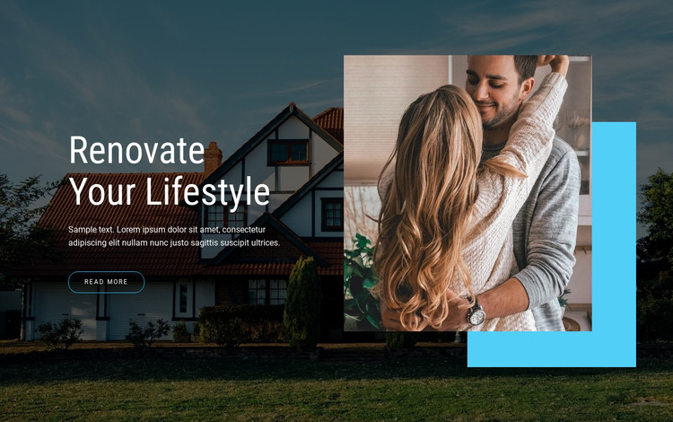Renovate Your lifestyle Homepage Design