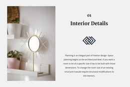 Mirrors In The Interior - HTML Page Builder