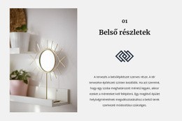 Tükrök A Belső Térben - HTML Kódsablon