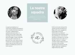 Il Nostro Team Di Fiori Modello CSS Di Base