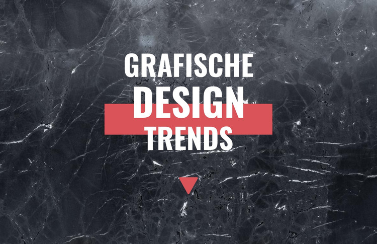 Grafische ontwerptrends HTML-sjabloon