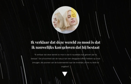 Foto En Tekst Op Achtergrond - Premium WordPress-Thema