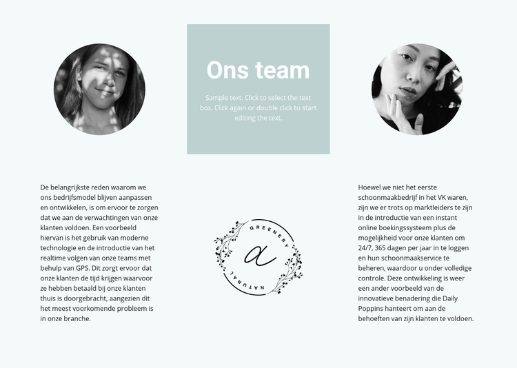 Ons bloementeam WordPress-thema