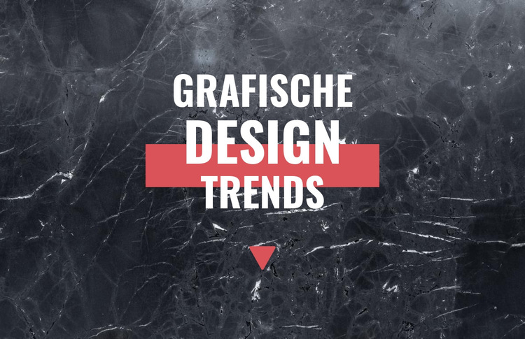 Grafische ontwerptrends Website sjabloon