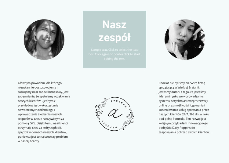 Nasz zespół kwiatów Motyw WordPress