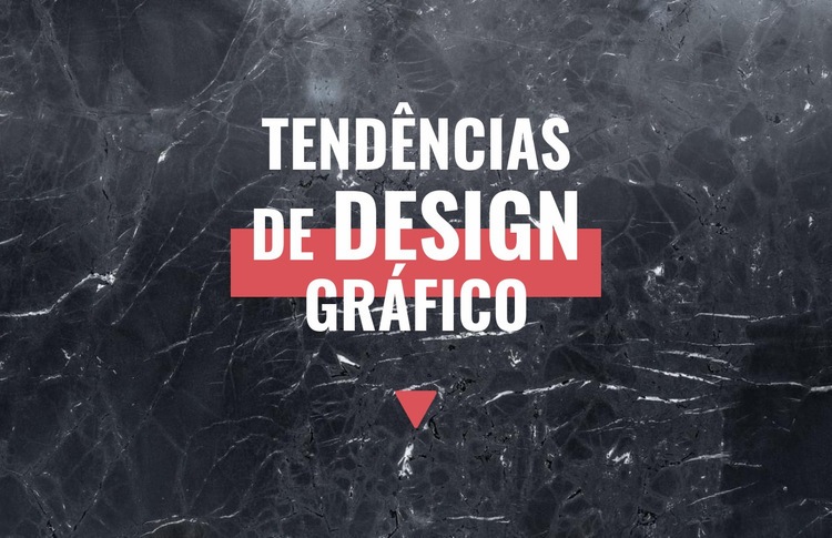 Tendências de design gráfico Construtor de sites HTML