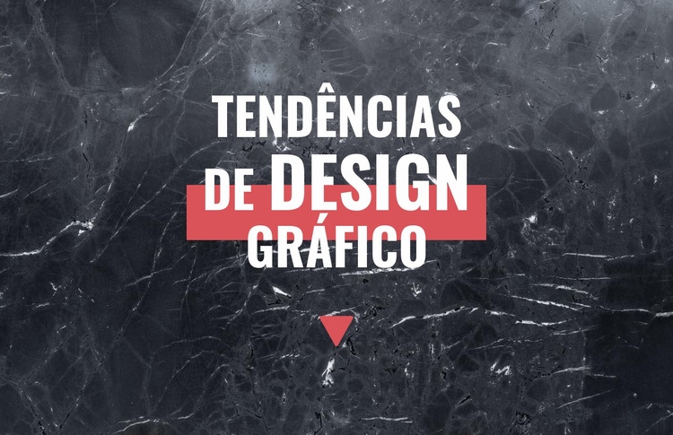Tendências de design gráfico Design do site