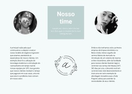 Nossa Equipe De Flores - Design Do Site