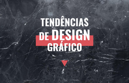 Tendências De Design Gráfico - Modelo HTML E CSS