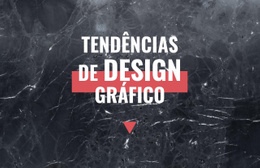 Tendências De Design Gráfico - Modelo HTML5 Responsivo