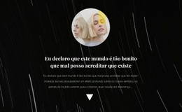 Foto E Texto No Fundo - Modelo HTML5 Personalizado