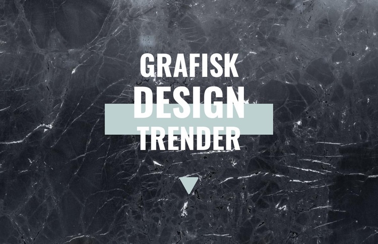 Grafiska designtrender CSS -mall