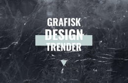 Grafiska Designtrender - HTML- Och CSS-Mall