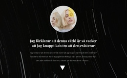 Foto Och Text På Bakgrunden - HTML-Webbmall