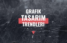 Grafik Tasarım Trendleri Için Çok Amaçlı Açılış Sayfası