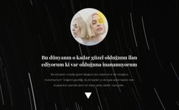 Arka Planda Fotoğraf Ve Metin Için Duyarlı HTML