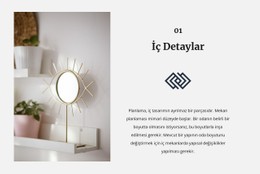 İç Kısımdaki Aynalar Açık Kaynak Şablonu