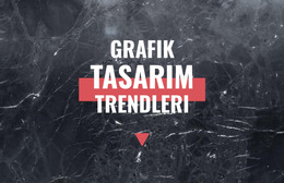 Grafik Tasarım Trendleri - HTML Ve CSS Şablonu