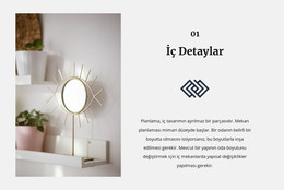 İç Kısımdaki Aynalar - HTML Kod Şablonu