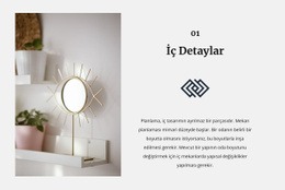 İç Kısımdaki Aynalar Için Harika Tek Sayfalık Şablon