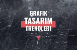 Grafik Tasarım Trendleri Için Web Sitesi Modeli Oluşturucu