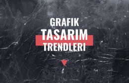 Grafik Tasarım Trendleri Için Kullanıma Hazır Web Sitesi Oluşturucu