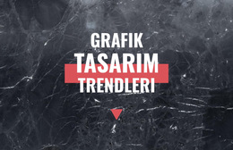 Grafik Tasarım Trendleri - Ücretsiz Web Sitesi Şablonu