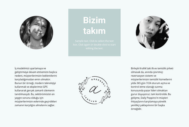 çiçek takımımız Web Sitesi Şablonu