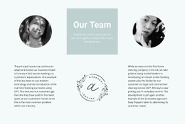 Our Flowers Team - Free Web Page Design