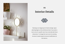 Ready To Use Web Page Design For Mirrors In The Interior