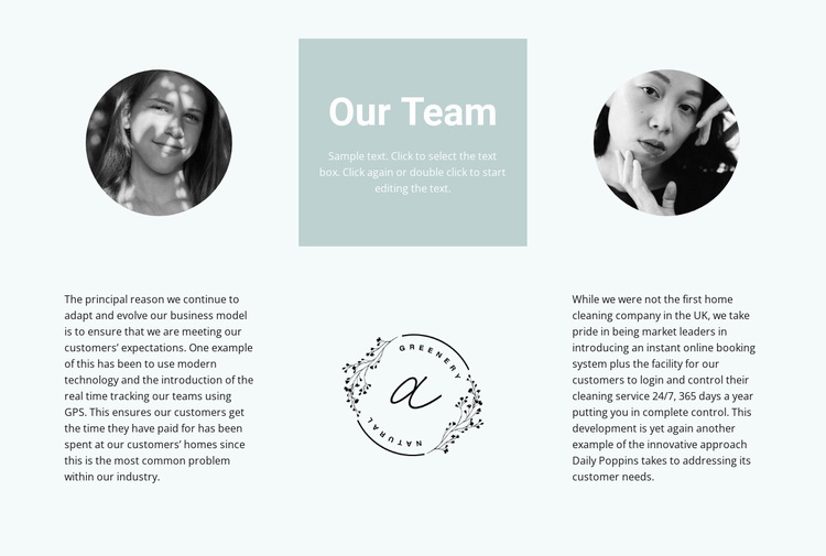 Our flowers team Website Builder Templates