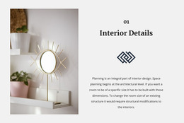 Mirrors In The Interior - Site Mockup