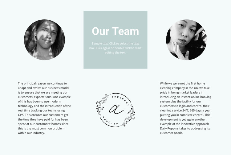 Our flowers team WordPress Theme