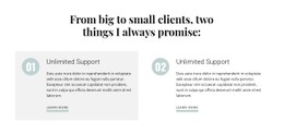 From Big To Small Clients Responsive Site