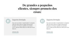 Impresionante Página De Destino Para De Grandes A Pequeños Clientes