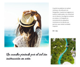 Página HTML Para Instrucción Para Arte Pintado