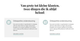 Ingebouwde Meervoudige Lay-Out Voor Van Grote Tot Kleine Klanten