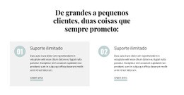 De Grandes A Pequenos Clientes - Design Simples