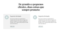 De Grandes A Pequenos Clientes Site Responsivo