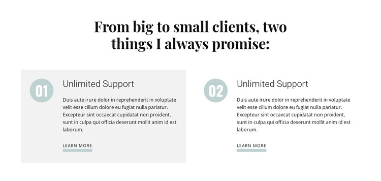 From big to small clients Web Page Design