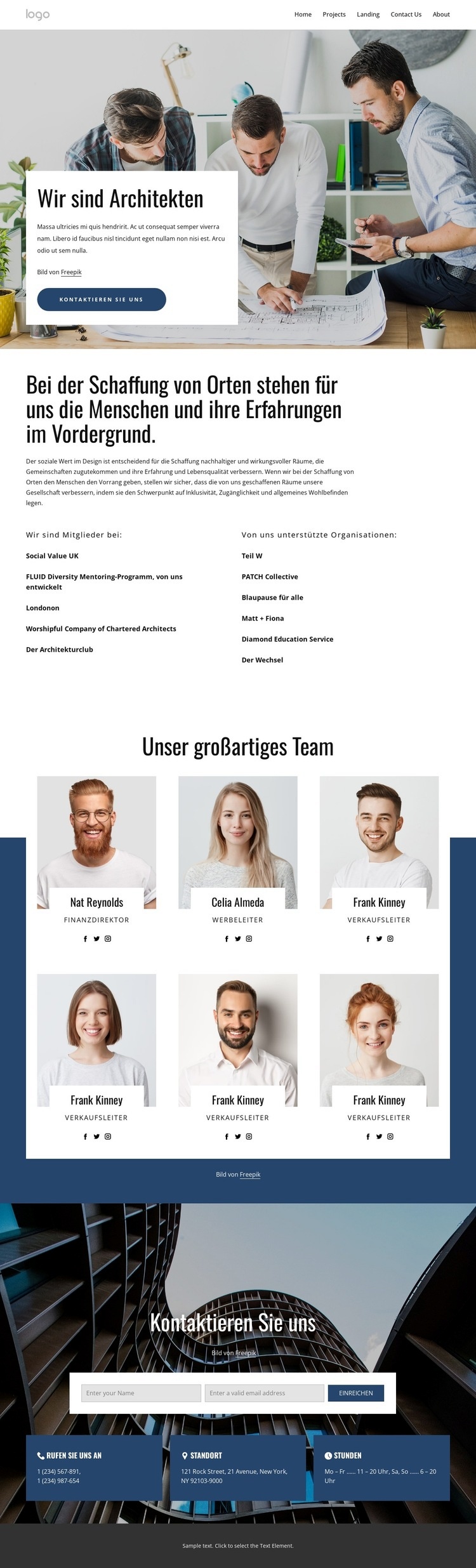 Wir Architektengruppe HTML Website Builder