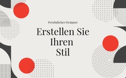 Website-Zielseite Für Kreieren Sie Ihren Stil