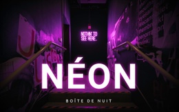 Club Néon – Superbe Maquette De Site Web