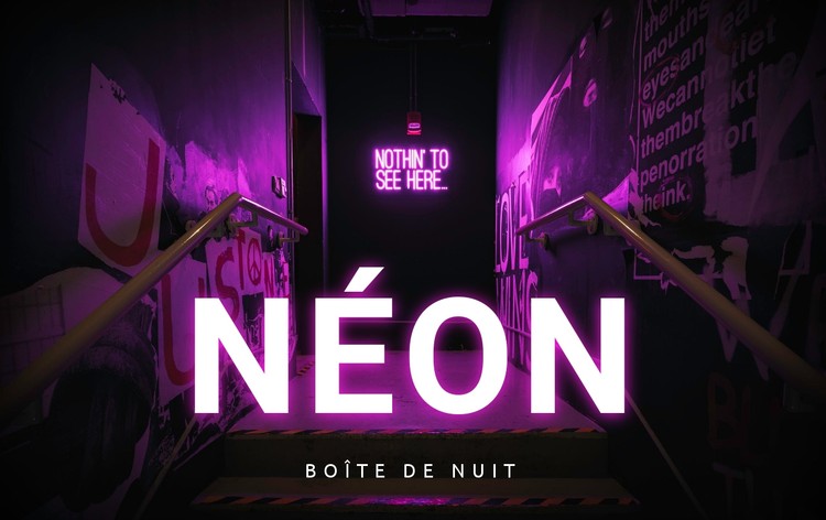 Club néon Modèle CSS