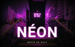 Club Néon - Modèle D'Une Page