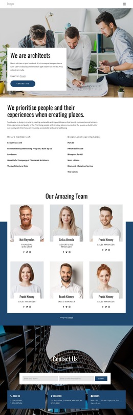 We Architects Group Templates Html5 Responsive Free